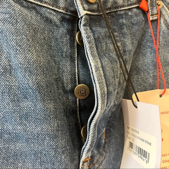 ROUJE Paris Marais Jeans in Indigo Double stone size 32 NEW! New with tags! - Picture 8 of 11